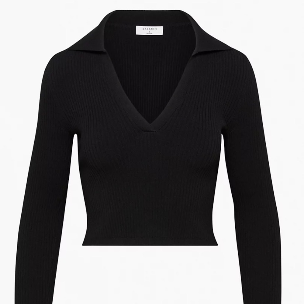 Babaton Sculpt Knit Polo Longsleeve